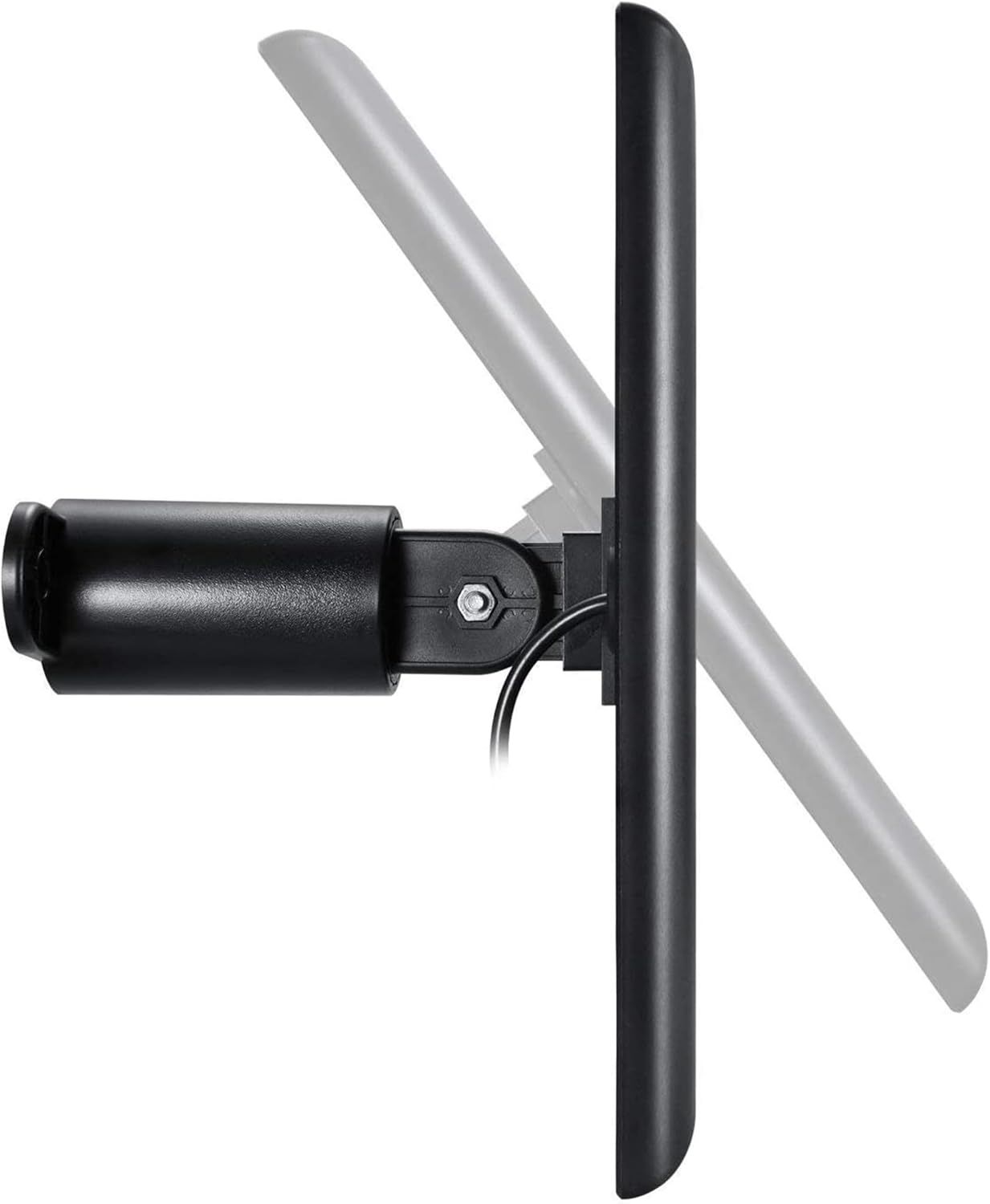 Wasserstein Solar Panel Compatible with Arlo Essential 2K Outdoor Security Camera (2nd Gen) / XL (2nd Gen) & Essential Spotlight (Camera NOT Included) - (1-Pack, Black)