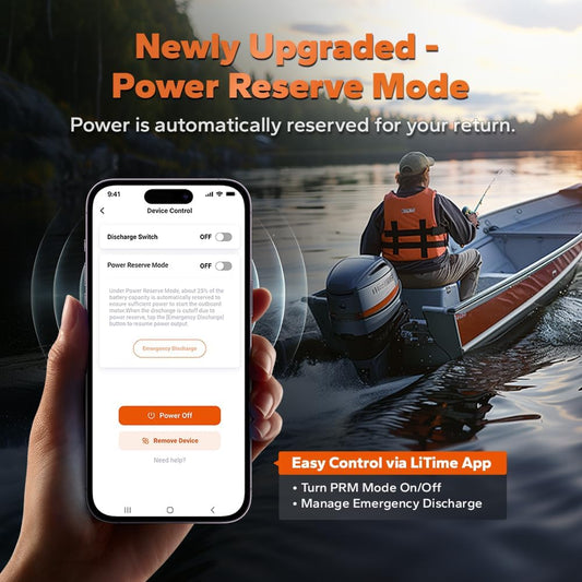 Litime 12V 140Ah Bluetooth Dual Purpose 1000 CCA Marine Battery