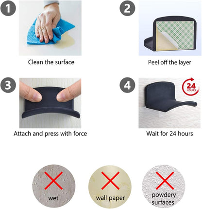 Avantree Neetto HS907 - Headphone Hanger Holder Wall Mount, Headset Hook Under Desk, Universal