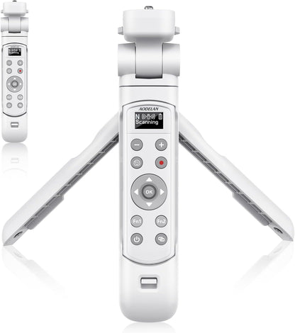 AODELAN for Nikon Camera Tripod with Rechargeable Wireless Shutter Release,Shooting Grip Remote Control Handle for P1000,P950,B600,A1000,Z6 II,Z30,Z50,Z5,Z7 II,Z fc,Z f,Z6 III,Z50 II,P1100,Z5II(White)