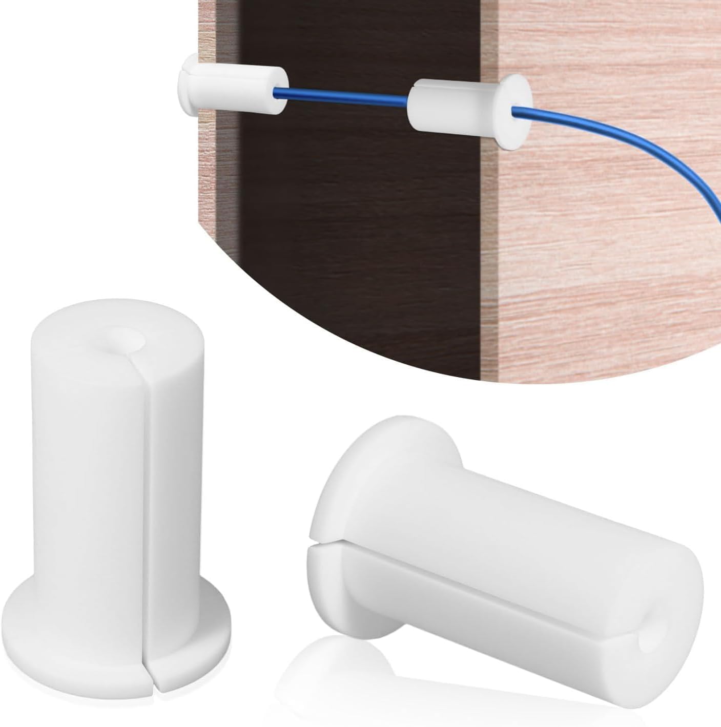 Cable Routing Kit for Starlink, Ethernet Cable Bushing Wall Penetration Grommet for 3/4 inch Hole Cover, 4 PCS