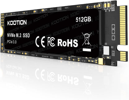 KOOTION 512GB PCIe 3.0 M.2 Internal Solid State Drive PCle 3.0x4 SSD NVMe M.2 2280 Internal SSD Up to 3500MB/s PCIe Gen 3 NVMe SSD Less Heat Large Storage M.2 Internal Solid State Hard Drive for PC