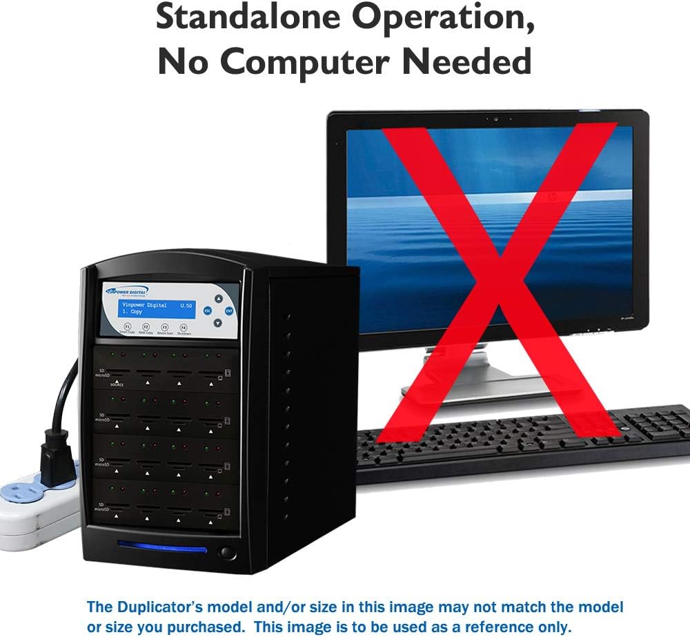 Vinpower Digital SDShark Standalone 55 Target SD & MicroSD Memory Card Readers Copier Duplicator