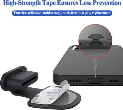 10 PCS USB Type C Anti Dust Plugs Cover, C-Type Port Dust Plug, Anti-Lost USB C Charging Port Dust Covers Protectors for 15 16 Plus Pro Max, Samsung, with Digital Product Cleaning Kit