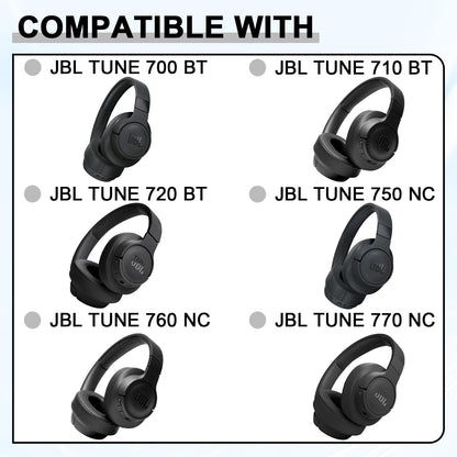 Replacement Ear Pads for JBL Tune 700(700BT)/710(710BT)/720(720BT)/750(750BT,750BTNC)/760(760NC)/770(770NC) Headphones, Headset Ear Cushions, Headset Earpads, Ear Cups Cover-Blue
