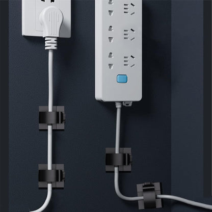 100 PCS Cable Clips Cord Organizer (Small, Medium,Large),Wire Holder for Cable Management, Outdoor Light Clips Light Hooks for LED String,Car Dash Cam, Extension Cord (Clear)