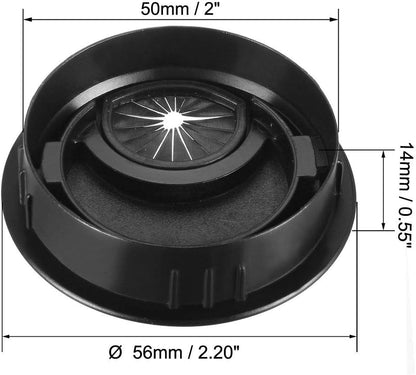 uxcell Cable Hole Cover, 2Inch/50mm Zinc Alloy Desk Wire Cord Cable Grommets Hole Cover for Office PC Desk Cable Cord Organizer, 4Pcs Black