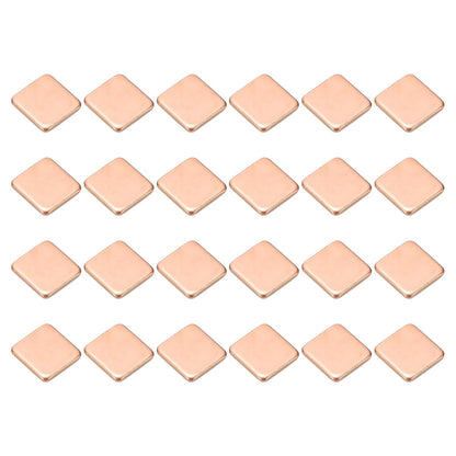 PATIKIL Copper Heatsink Pad Shims, 24 Pcs 15x15x2mm Copper Pad Shim IC Chipset GPU CPU Thermal Heatsink for Cooling Laptop Desktop Computer