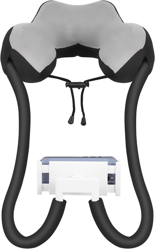 MoKo Neck Phone Holder, Lazy Gooseneck Phone Pillow Holder Bracket, 360° Rotate Phone Tablet Stand for 4"-11" Device, fits iPhone 16/Pro/Pro Max/Plus, iPhone 15/Pro/Pro Max/Plus, iPhone 14/Pro/Pro Max