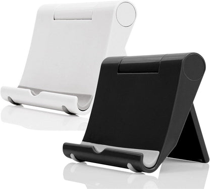Adjustable Foldable Cell Phone Stand for Desk, Compatible with Most Smartphones and Tablets, Fits Devices up to 10 Pounds