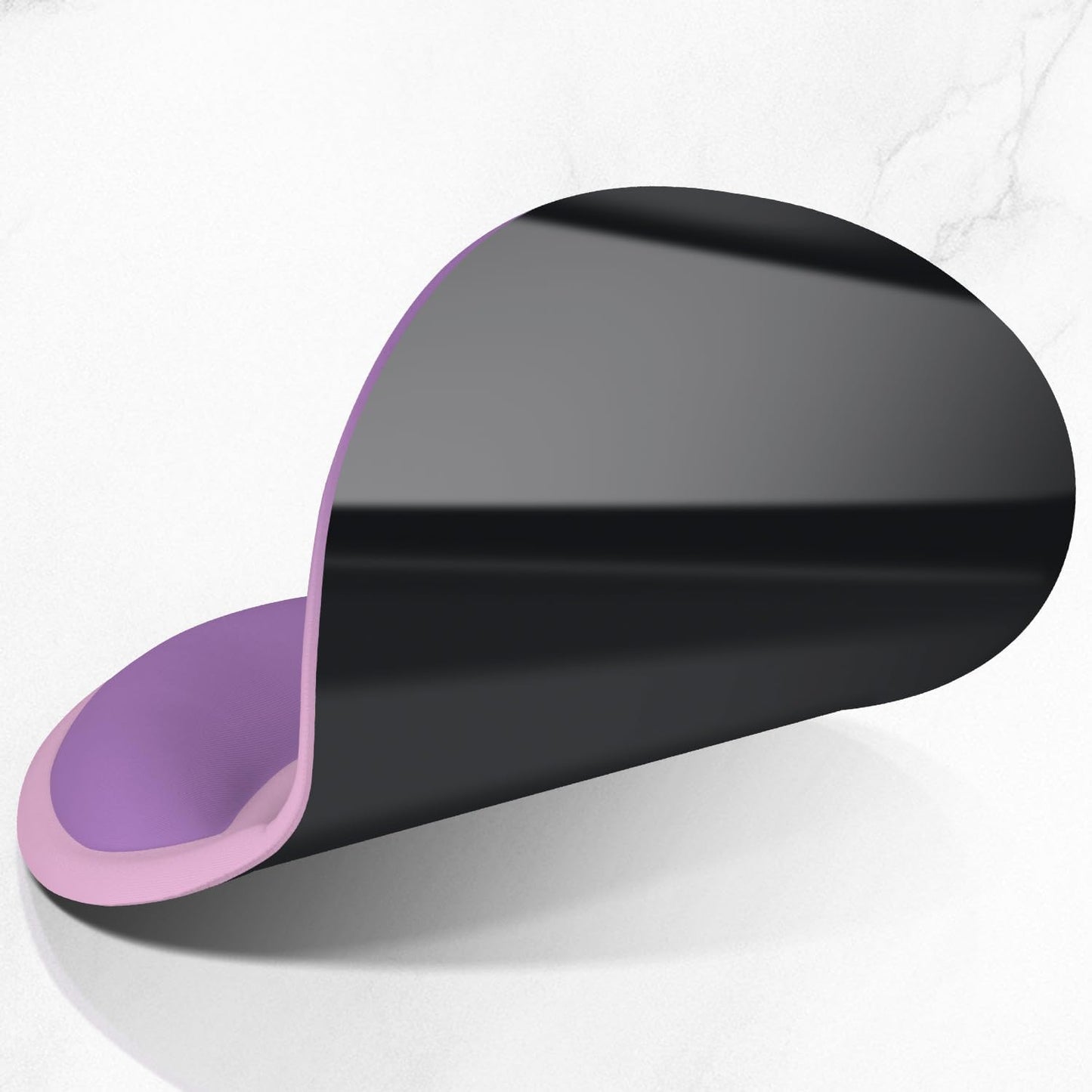 ITNRSIIET Ergonomic Mouse Pad with Comfort Gel Wrist Rest, Non-Slip PU Base, Smooth Textured Surface, Reduces Hand Fatigue & Wrist Pain, 8.7 x 7.2 Inch for Office Gaming Home, Purple Pink Gradient