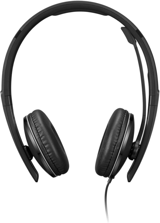 Lenovo Wired ANC Headset, USB-C and USB-A connectivity, Zoom Certified, Active Noise Cancellation, Hearing Protection, 145g Lightweight Comfortable Design, Replaceable Earcups, Business Headset