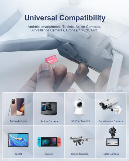 JUANWE 128GB Micro SD Card 5 Pack SD Card MicroSDXC Flash Memory Card 128 GB, A1 U3 V30 4K Video Recording 128GB TF Cards with Adapter for Phone, Dash Cam, Security Camera (5 Pack, Pink)