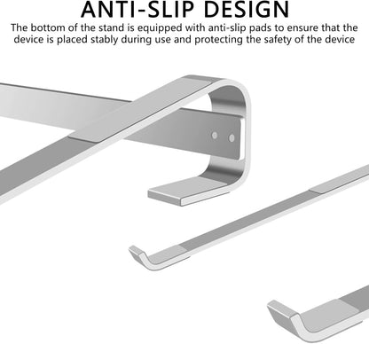 Aluminum Drum Controller Stand Portable Cooling Stand Compatible with NI Maschine Plus MK3/Ableton Push 3 (Silver)