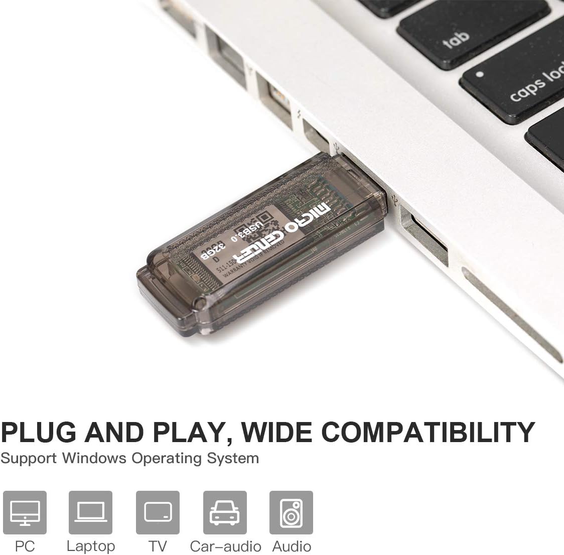 INLAND Micro Center SuperSpeed 5 Pack 32GB USB 3.0 Flash Drive Gum Size Memory Stick Thumb Drive Data Storage Jump Drive (32G 5-Pack)