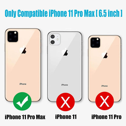 Battery Case for iPhone 11 Pro Max, 10000mAh Ultra Thin Portable Protective Smart Charging Case Compatible with iPhone 11 Pro Max (6.5 inch) Rechargeable Extended Battery Charger (Black)