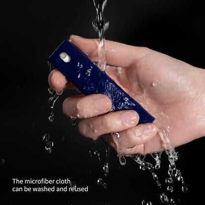 CLICK CLEAN Screen Cleaner, Fingerprint Proof Screen Cleaner Spray, All-in-One Cleaner with Microfiber, Shell and Phone Stand for All Phones, Laptop and Tablet Screens (Dark Blue)