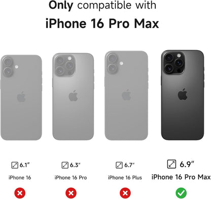 SURITCH for iPhone 16 Pro Max Case with Magnetic Camera Slide Cover and Adjustable Kickstand, Compatible with MagSafe, Shockproof Bumper Case Slim Protective Cover 6.9 Inch, Green