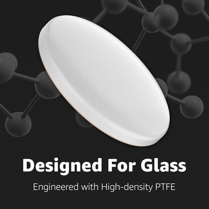 Hystar® Aero Glides | 40 Dot Mouse Skates for Glass Mousepad | High-Density PTFE | Rounded and Polished for Quiet Use