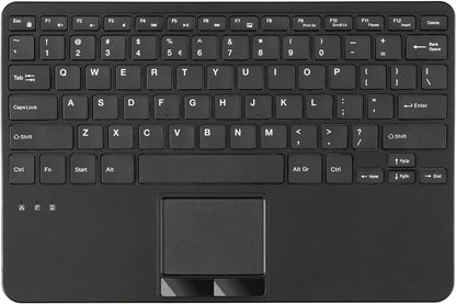 Perixx PERIBOARD-725 Wireless Keyboard with Touchpad - Multi-Device Connection with 2.4G and Bluetooth - Silent Scissor Keys - 11.18x7.17x1.1 Inches Dimension - US English