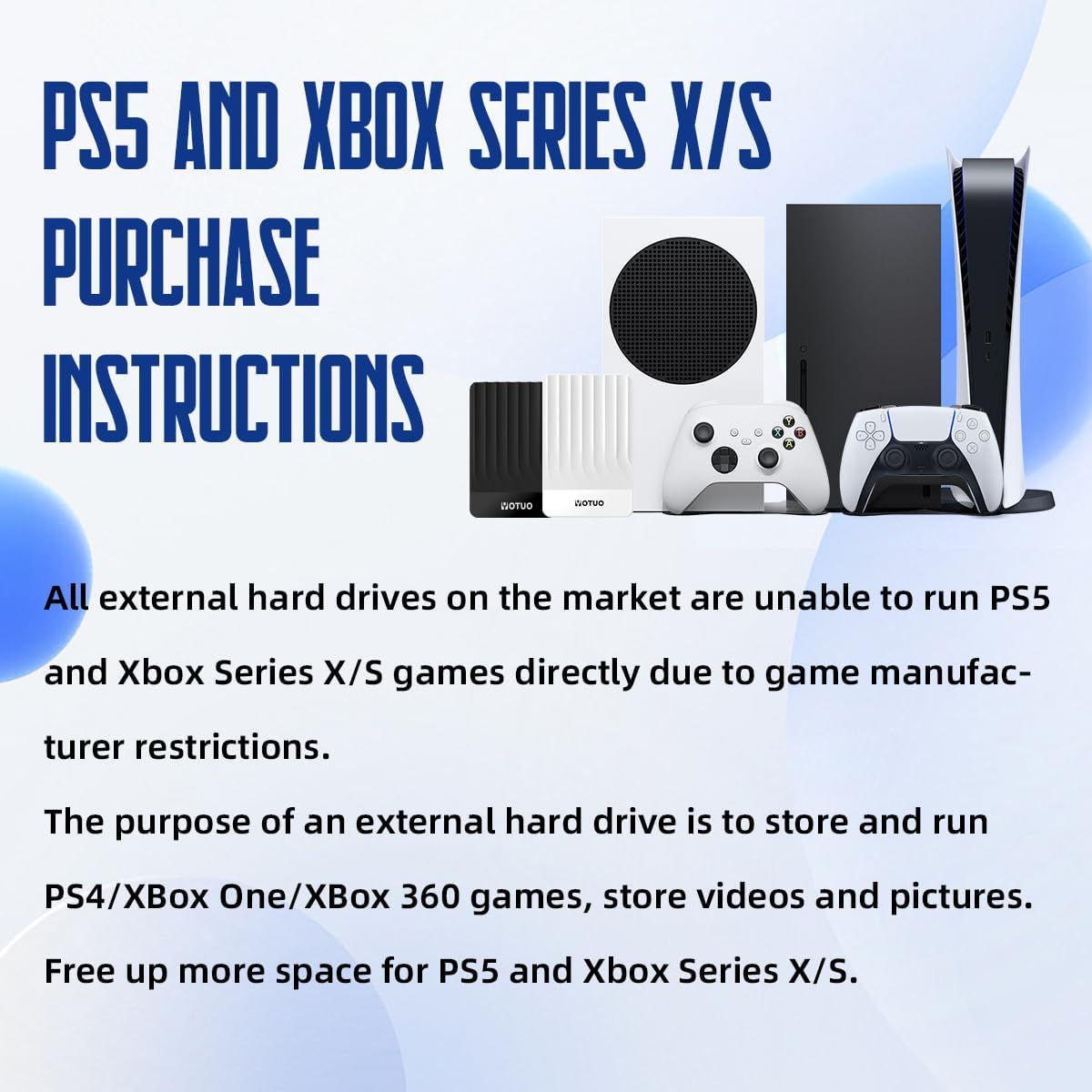 Portable External Hard Drive Storage Expansion Mobile HDD USB 3.0 for PC, Mac, Desktop, Laptop, PS4, PS5, Xbox One X/S, Xbox 360, Xbox Series X/S, Office & Game (Red, 500GB)