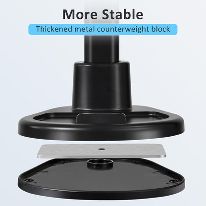 Phone Stand for Desk, Height Adjustable Cell Phone Holder for iPhone, 360 Degree Rotatable Office Phone Stand for Video Recording,Live Streaming,Compatible with All 4.7-7in Smartphones (T13-2)