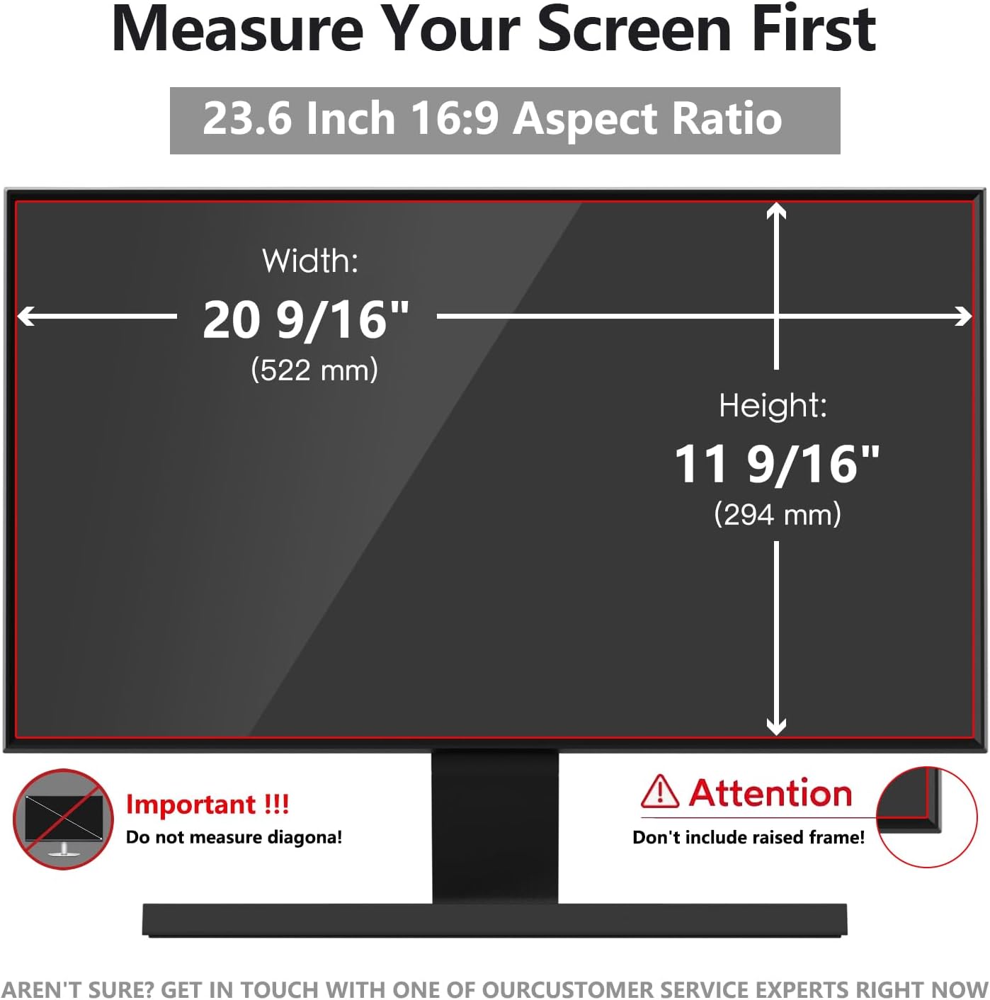 23.6 Inch Computer Privacy Screen Shield [2 Pack] for 16:9 Widescreen Desktop Monitor - Anti-Glare Blue Light Privacy Filter and Anti Spy Privacy Screen Protector Film