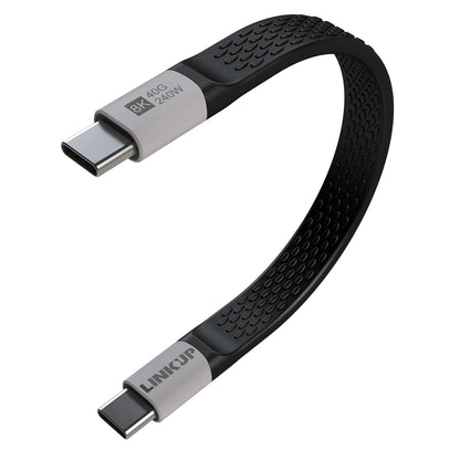 LINKUP USB 4.0 USB C to USB C Cable | Thunderbolt 4/3 Compatible | Type C Charger for MacBook and iPhone | 240W Fast Charging | 40Gbps Data Transfer | 8K@60Hz Display Cord | Use with all USB C devices