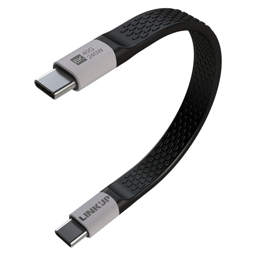 LINKUP USB 4.0 USB C to USB C Cable | Thunderbolt 4/3 Compatible | Type C Charger for MacBook and iPhone | 240W Fast Charging | 40Gbps Data Transfer | 8K@60Hz Display Cord | Use with all USB C devices