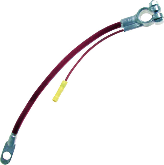 Sherco-Auto Red 25" Inch 2 Gauge Top Post Battery Cable with Auxiliary Lead - Made in USA