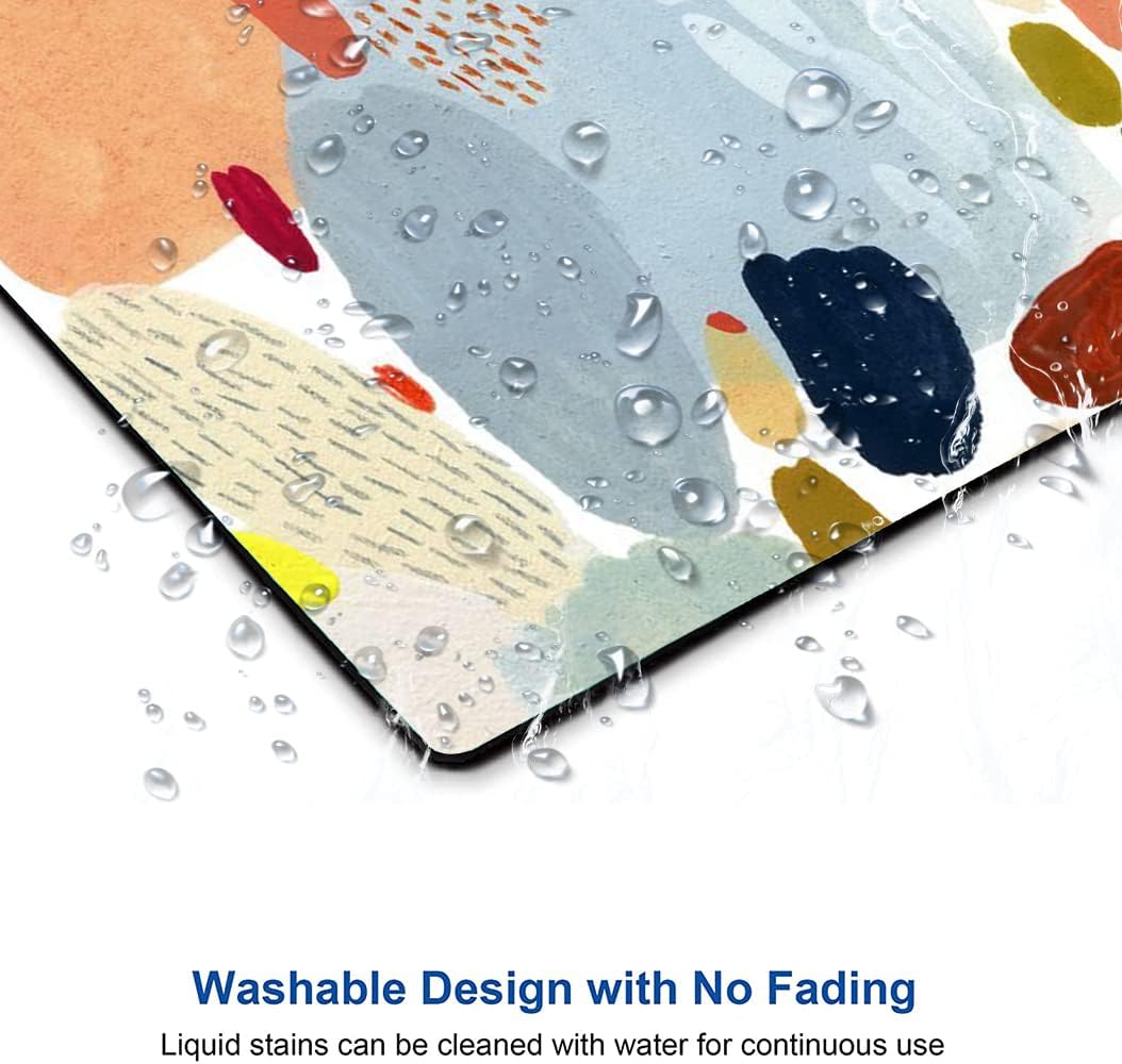 Mouse Pad, Multi Color Abstract Art Mouse Pad, Square Non-Slip Rubber Personalized Computer Mouse Mat, Waterproof Cute Desk Mousepad for Gaming Office Laptop Home