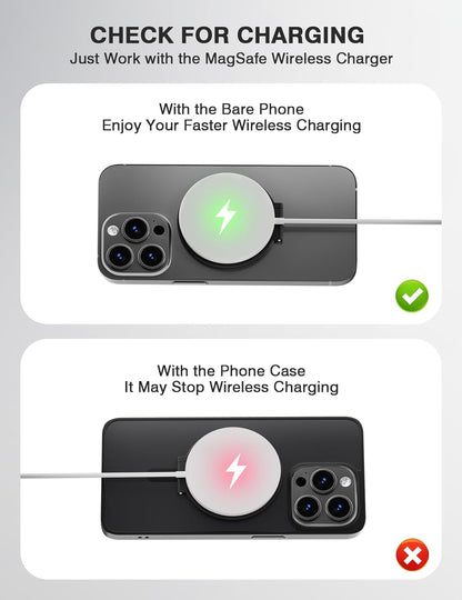 Grat 2 Magnetic Phone Grip Kickstand, [Elastic Finger Strap] Phone Loop Holder, Dual-Sided Magnet Ring Stand Compatible with Magsafe Series iPhone 16 15 14 13 12 Pro max, Black