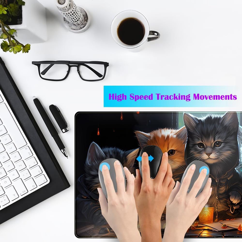 Commander Roleplay Desk Pad Mat Role Gaming XXL Big Mouse Pad Gaming Tabletop Game Gamer Gift - Mousepad XXL Laptop Computer Keyboard Pad with Stitched Edges Anti-Slip Funny Deskpad 31.5x15.7 in