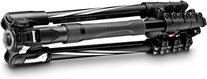 Manfrotto MKBFRLA4B-BHM Befree Advanced 2N1 Travel Tripod with Monopod, Lever Lock, Tripod Bag, Plate and Ball Head Included for Canon, Nikon, Sony, DSLR, CSC, Mirrorless, Up to 9 kg, Aluminium