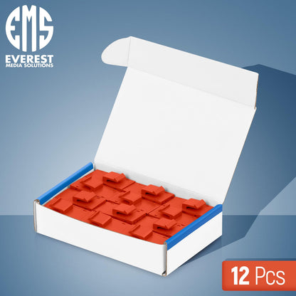 Everest Cat6 RJ45 Keystone Coupler (12-Pack) in Orange - RJ45 Coupler - Cat 6 Couplers - Female to Female Cat6 Keystone Jacks - Ethernet Couplers - Ethernet Cable Extender