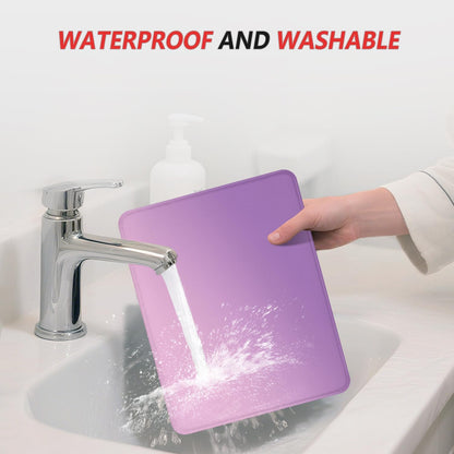 ITNRSIIET Mouse Pad Non-Slip Rubber Base Smooth Surface Stitched Edges Waterproof Durable Compatible with All Mice for Office & Gaming, Desk Accessory, 10.2x8.3x0.12 inch, Lilac Gradient