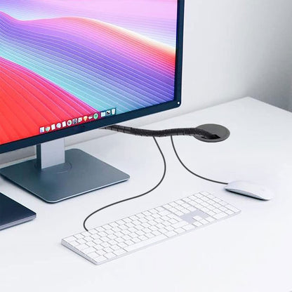 TuTuYa 8PCS Desk Grommet, Desk Grommet 2Inch(50mm) Desk Cable Grommet Desk Cable Hole Covers with Hole Saw, Ideal Solution for Office and Home Table Cable (Black, 2Inch_50mm)