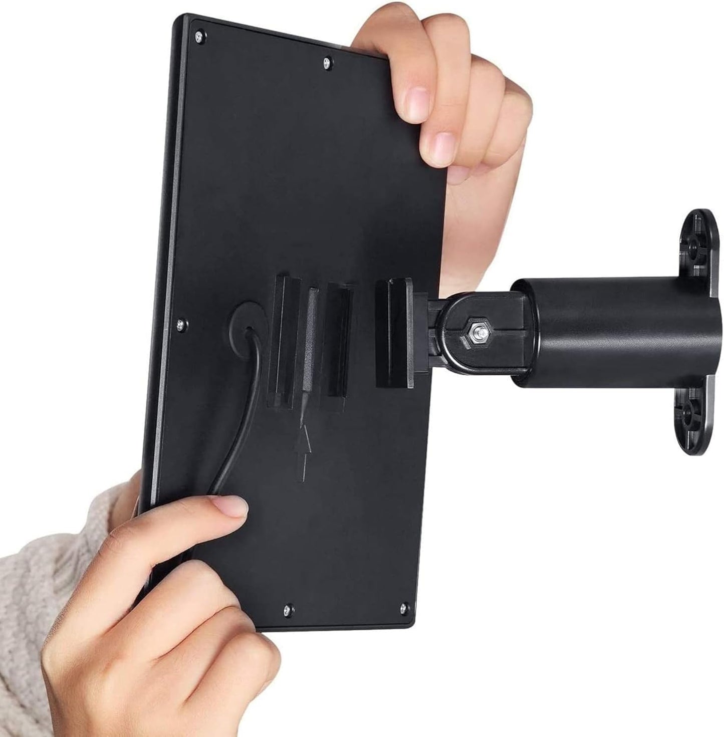 Wasserstein Solar Panel Compatible with Arlo Essential 2K Outdoor Security Camera (2nd Gen) / XL (2nd Gen) & Essential Spotlight (Camera NOT Included) - (1-Pack, Black)