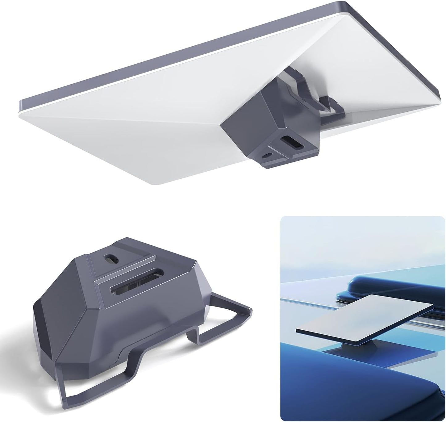 XLTTYWL Starlink Mini Mount, Premium Star Link Mimi Standard Mobility Roof RV Mounts for Mini Star Link Flat Standard Dishy Fits RV, Wood, Metal, Plastic or Slotted Vehicle Rails(Mini Flat Mount)