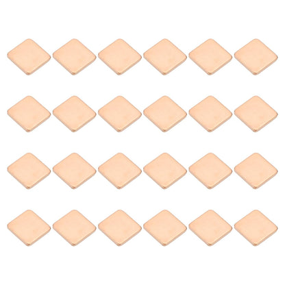 PATIKIL Copper Heatsink Pad Shims, 24 Pcs 15x15x1.8mm Copper Pad Shim IC Chipset GPU CPU Thermal Heatsink for Cooling Laptop Desktop Computer