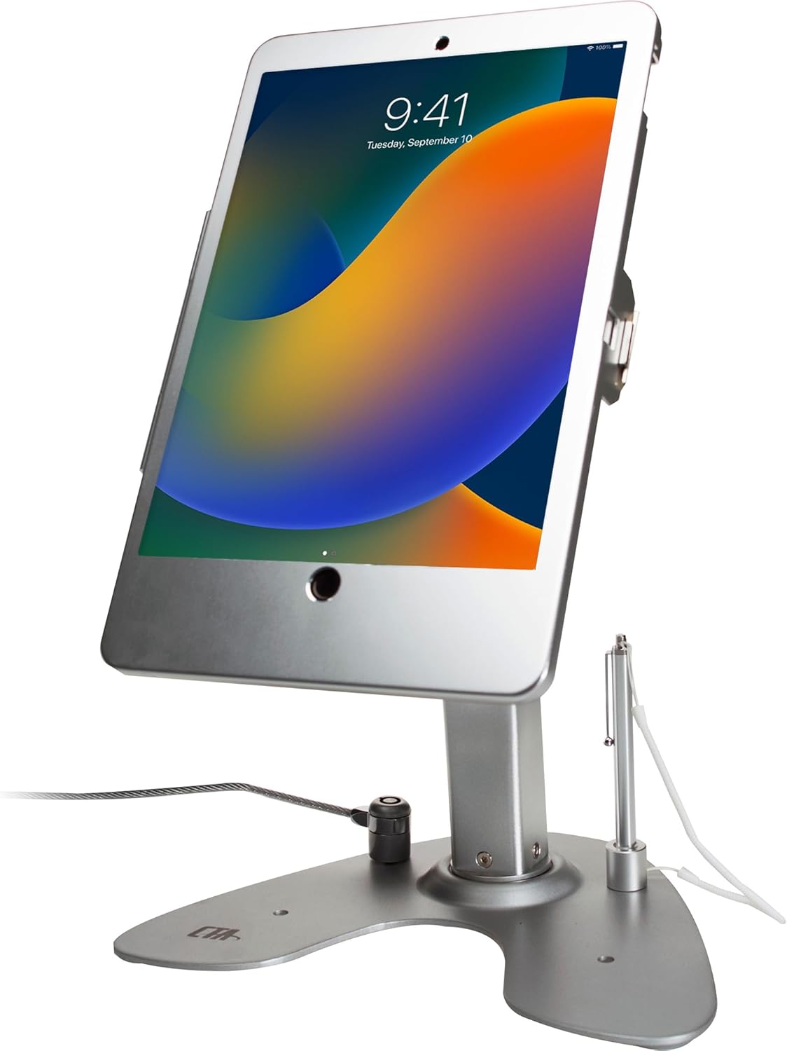 Dual Kiosk Stand – CTA Dual Security Kiosk Stand with Locking Case and Cable for iPad 7th,/ 8th/ 9th Gen 10.2” (PAD-ASK10)