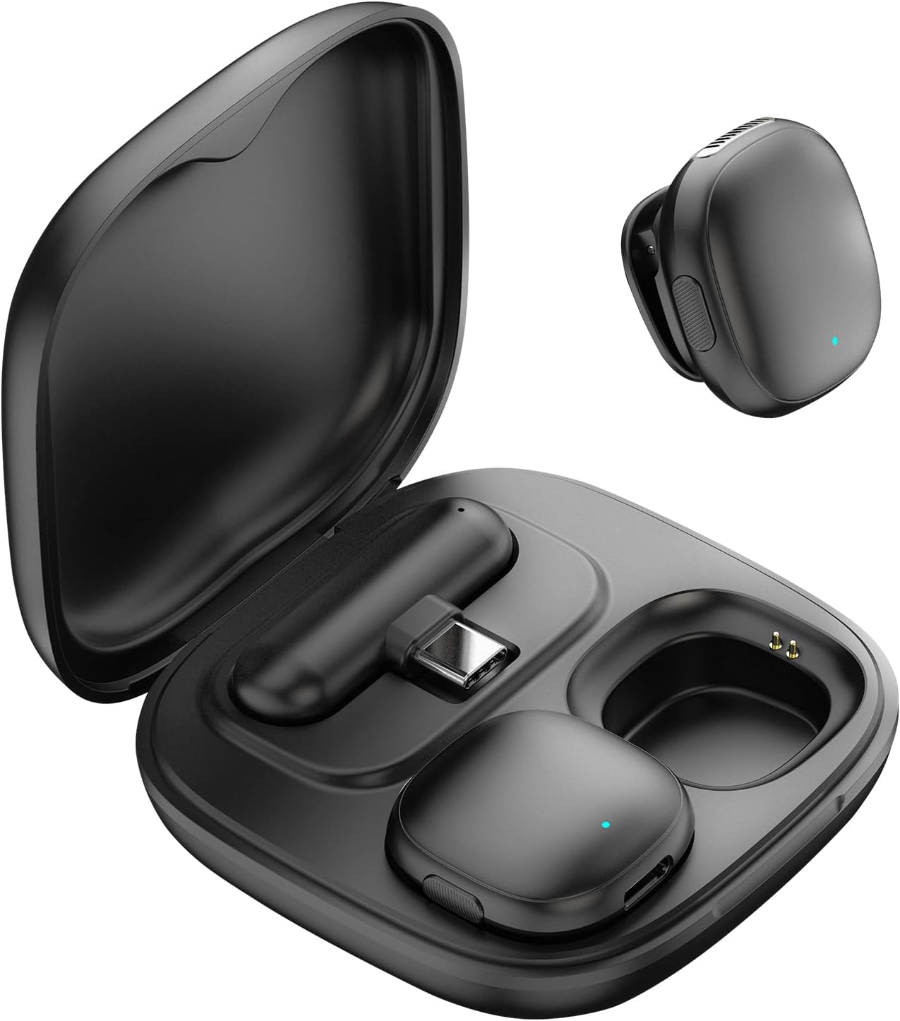 Wireless Microphone for iPhone 16 15 - Ai Noise Cancelling Mini Microphone USB C for Android Phone, Lavalier Mic with 35H Charging Case for Video Recording Vlogging YouTube Tiktok