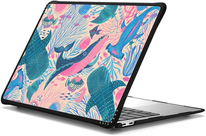 CASETiFY Impact MacBook Air 13" (M1/Intel) Case [Cushioned Impact Corners/Scratch-Resistant/Anti-Slip Grip] - Under The Sea - Clear Black
