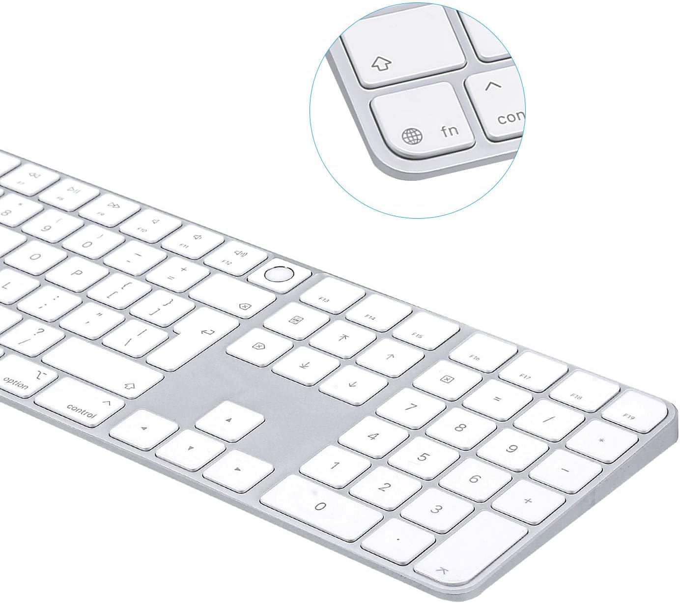 Keyboard Cover for 2024 M4 iMac Magic Keyboard (Europe Layout, 7 Shape Enter Key)(Model A3119, Touch ID, with Numeric Key) - Ultra Thin, Protective and Clear Keyboard Cover Protector Skin