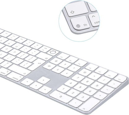 Keyboard Cover for 2024 M4 iMac Magic Keyboard (Europe Layout, 7 Shape Enter Key)(Model A3119, Touch ID, with Numeric Key) - Ultra Thin, Protective and Clear Keyboard Cover Protector Skin