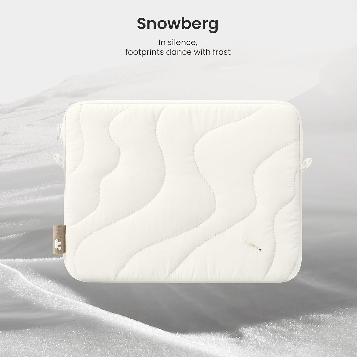 tomtoc 360 Protective Puffy Tablet Sleeve for iPad Pro 11-inch (M4/(4th/3rd/2nd/1st Gen), iPad Air 11-inch (M3) 2025/(M2) 2024 with Magic Keyboard/Smart Keyboard, Quilted Soft Puffer iPad Case