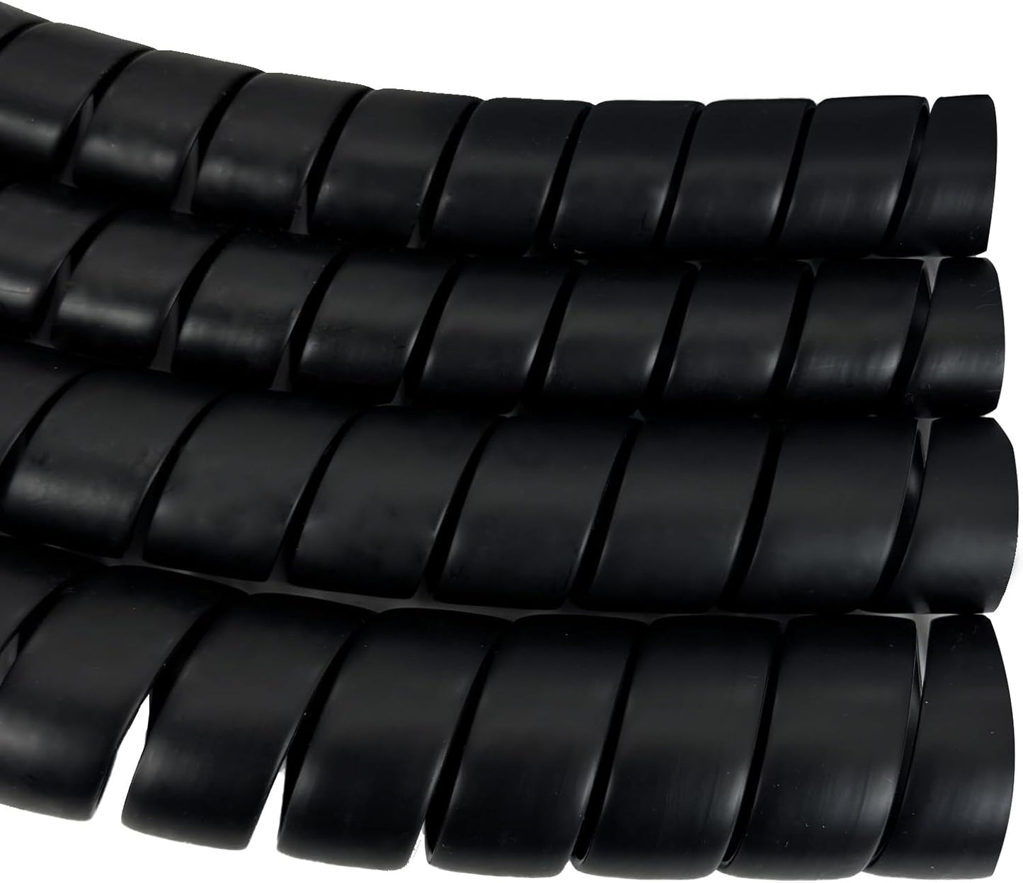 Spiral Wrap Hose Cable Protector - 1.58" OD x 12' Pre-Cut Lengths-Safe Hose Protector to Avoid Wear and Extend Life for Hydraulic Pneumatic Hoses