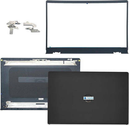 Replacement LCD Back Cover Top Case Lid Front Bezel Frame with Hinges for DELL Inspiron 15 3510 3511 3515 3520 3525 Series Laptop 0WPN8 00WPN8 9WC73 09WC73 AP3LE000901 Black