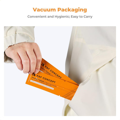 K&F Concept Full Frame Sensor Cleaning Kit, Mirrorless Camera Cleaner Kit - 20ml Sensor Cleaner, 10 X 24mm Double-Tipped Full Frame Sensor Cleaning Swabs & Gloves