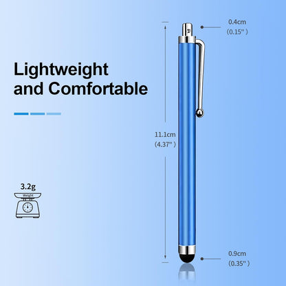 10 Pack Stylus Pen,High Precision and Sensitivity Stylus for Everyday Writing,Stylus Pen for Touchscreen Drawing,Universal Stylus Compatible with All Touch Screens,10 Colors